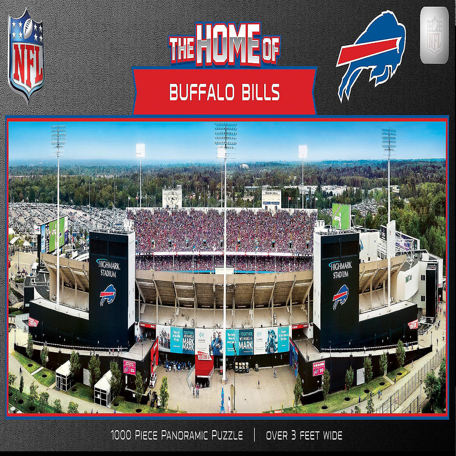 Buffalo Bills Stadium View 1000 Piece Panoramic Jigsaw Puzzle