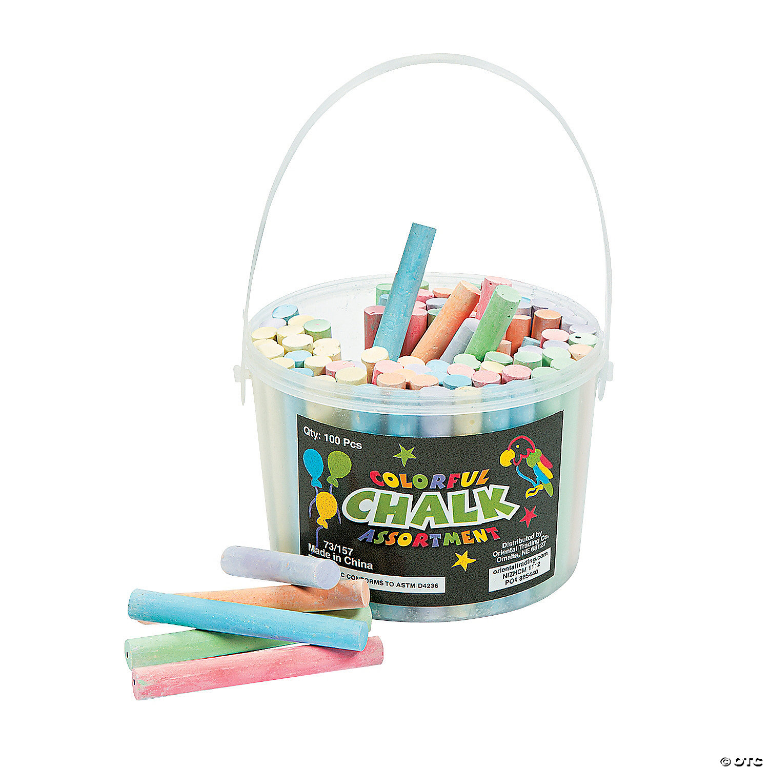 Bulk 100 Pc. Colored Chalkboard Chalk Discontinued