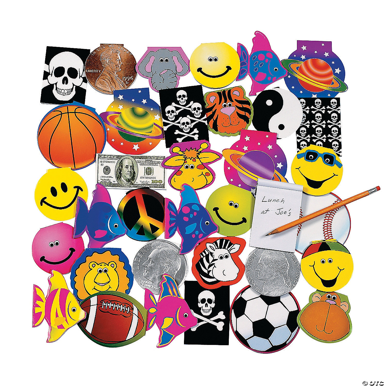 Fun Central 50 Pieces - Emoji Stampers in Bulk Party Favors for