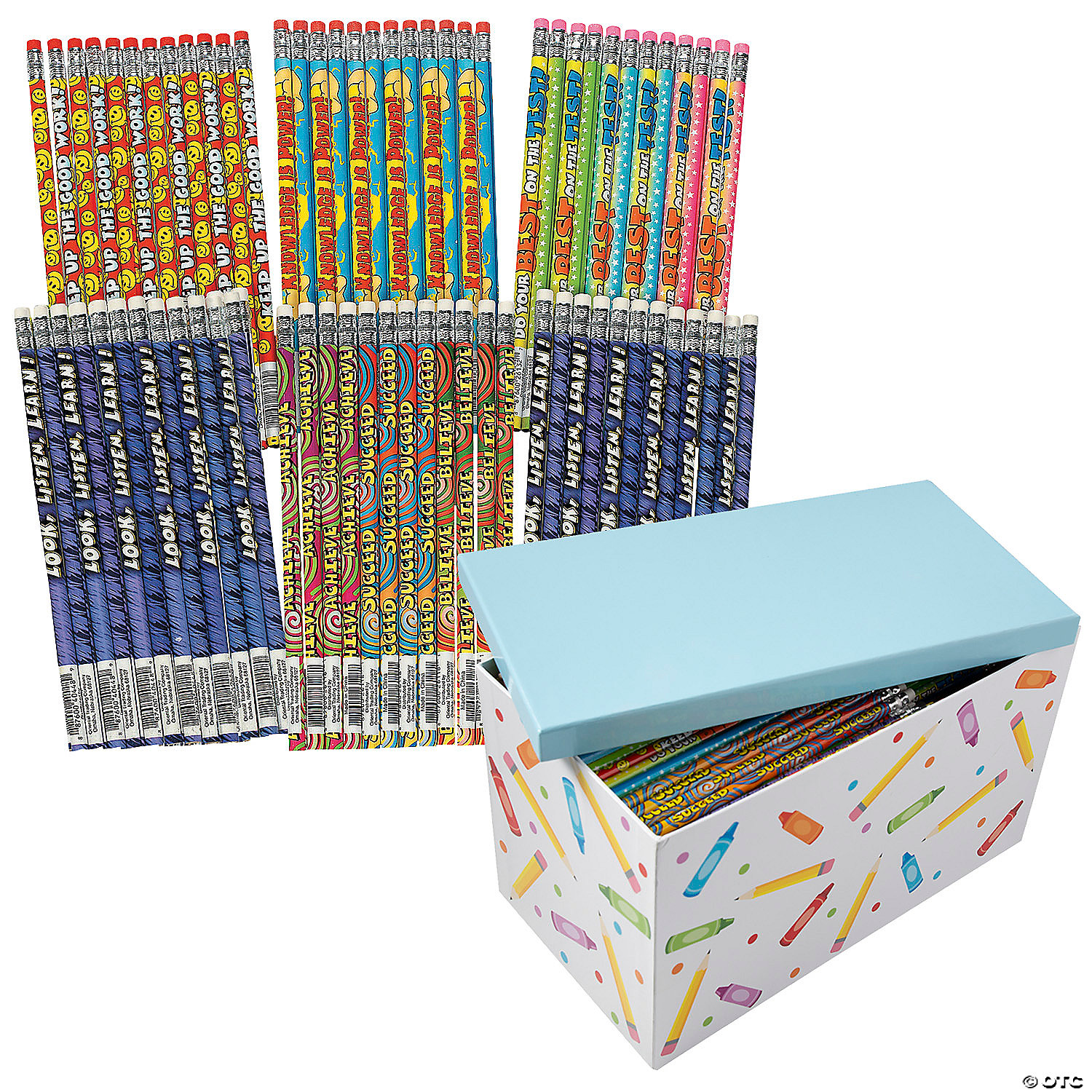Bulk 289 Pc. Motivational Pencil Box Kit Oriental Trading