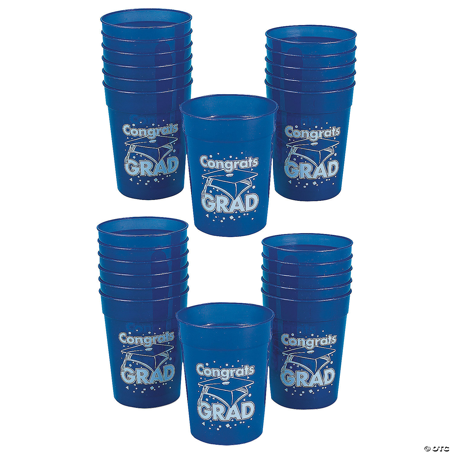 Bulk 48 Pc. Congrats Grad Cap BPA-Free Plastic Cups | Oriental Trading