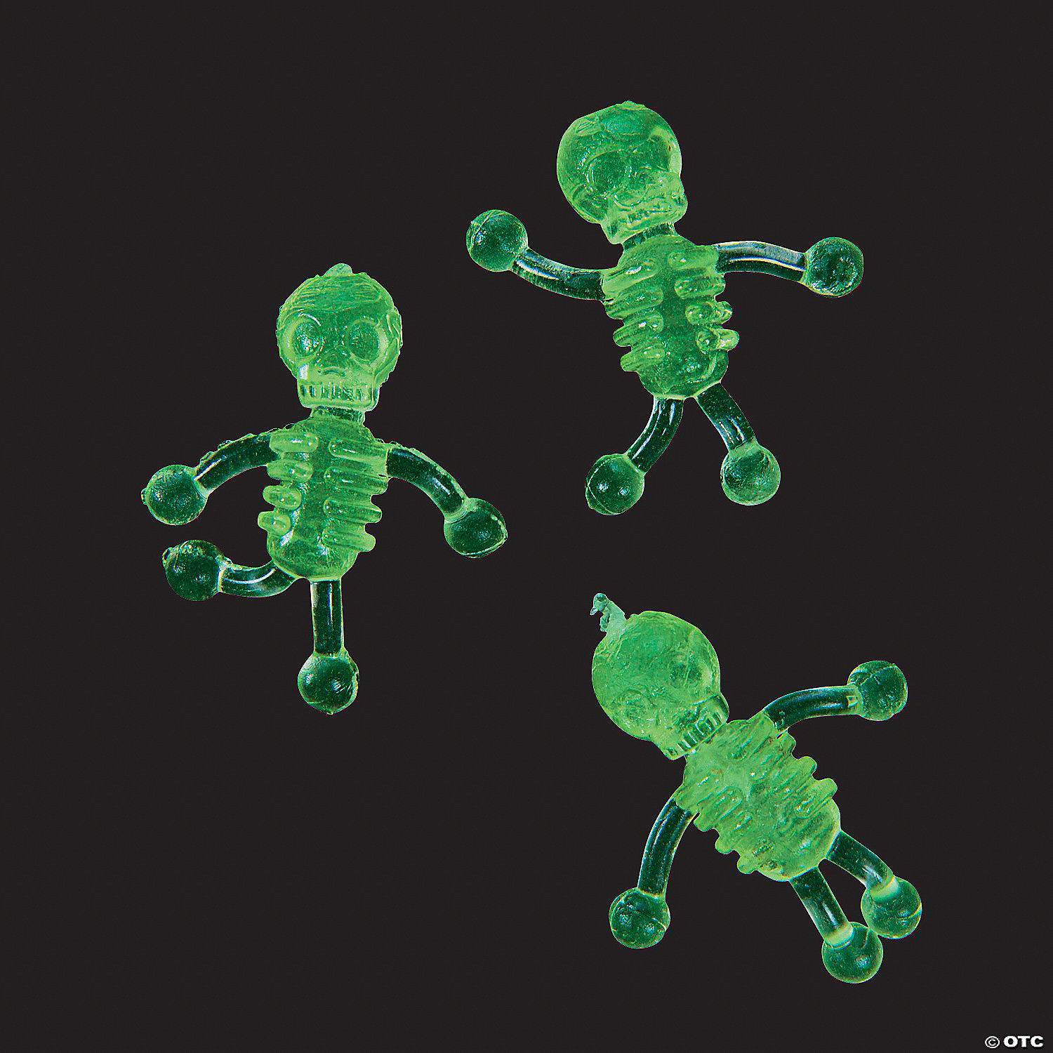 Eigenwijs Vruchtbaar Wederzijds Bulk 48 Pc. Glow-in-the-Dark Mini Sticky Tumbling Skeletons