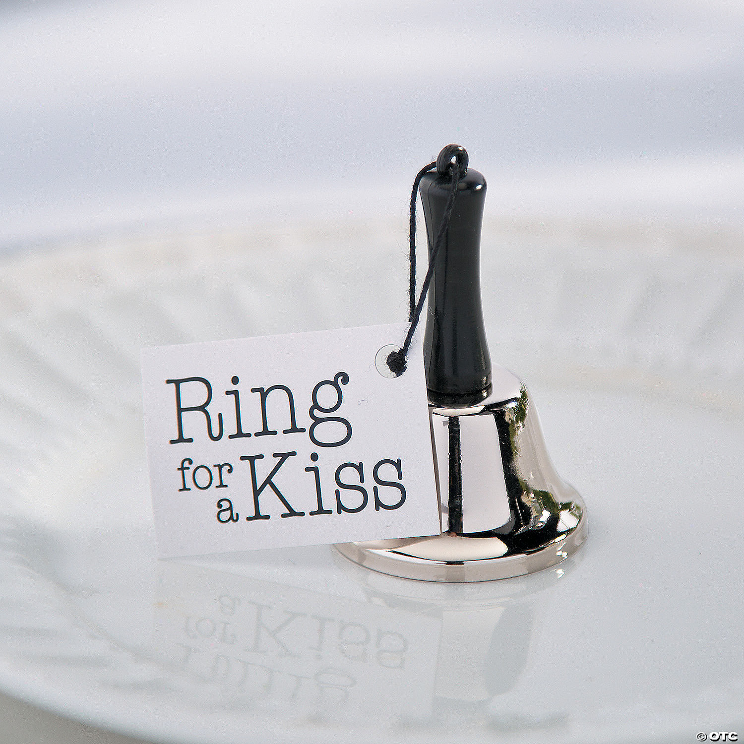 Bulk 48 Pc. Ring for a Kiss Bells with Tags | Oriental Trading