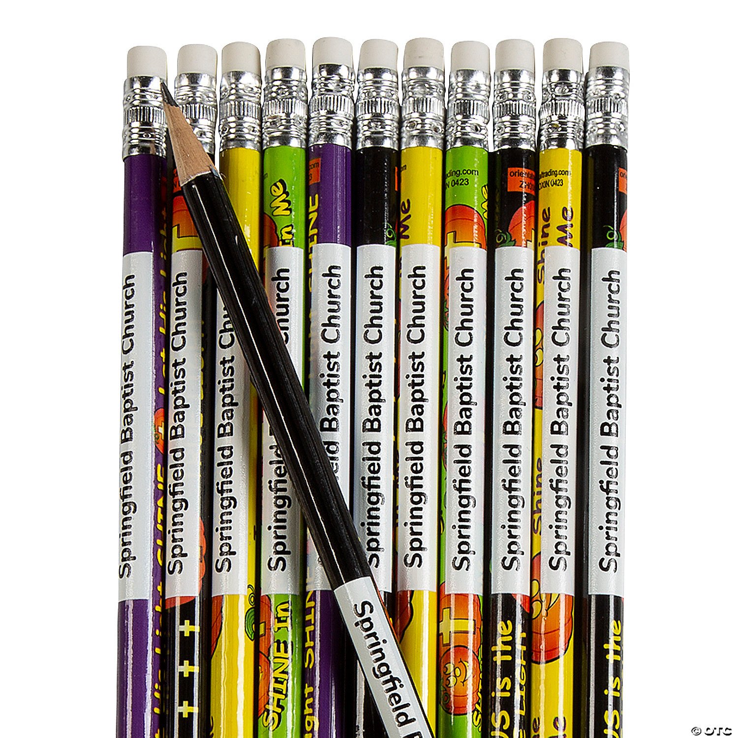 Pack Of 12 Pumpkin Pencils – Halloween Party Favors & Fall Classroom Activities