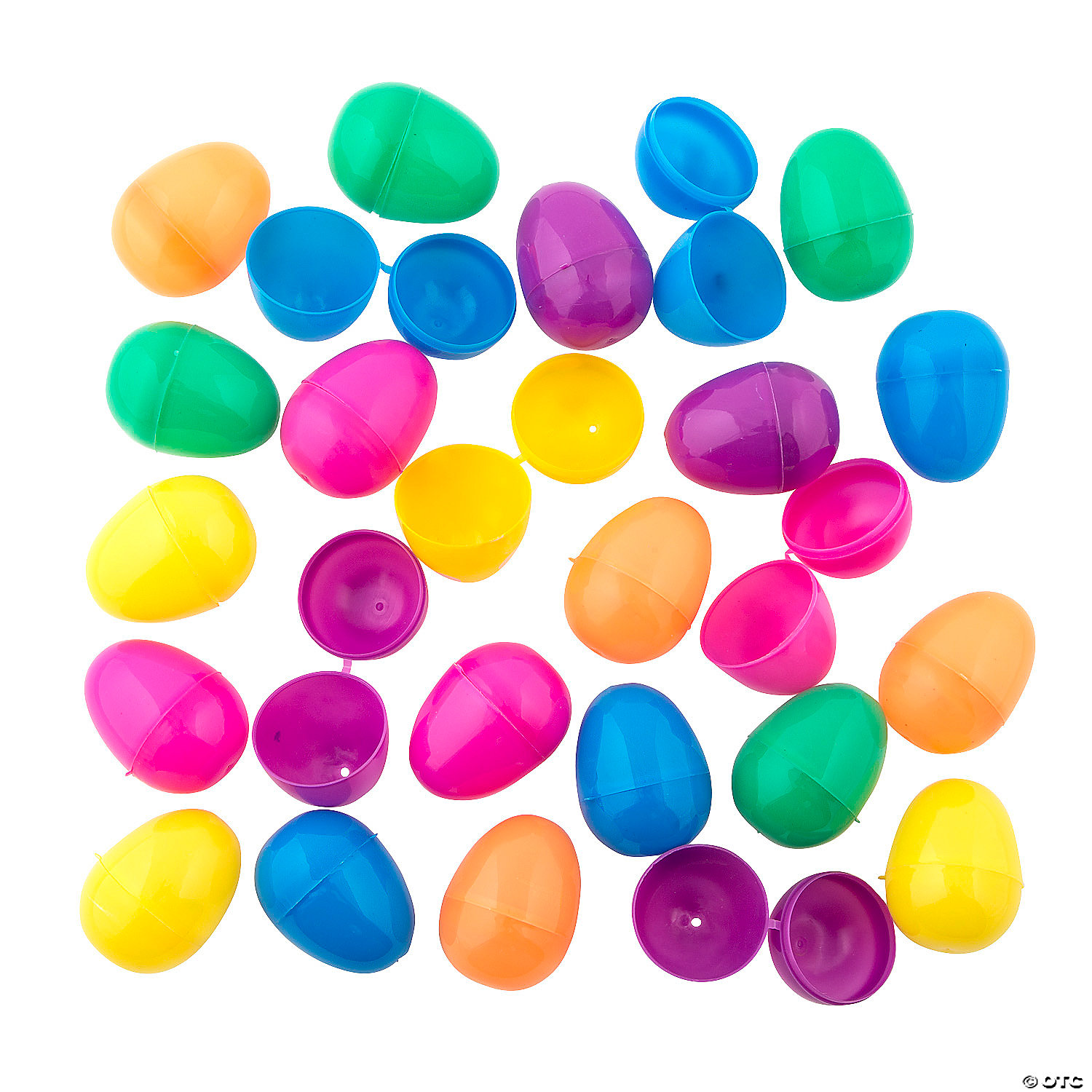 Bulk Colorful Bright Plastic Easter Eggs   20 Pc.   Less Than ...