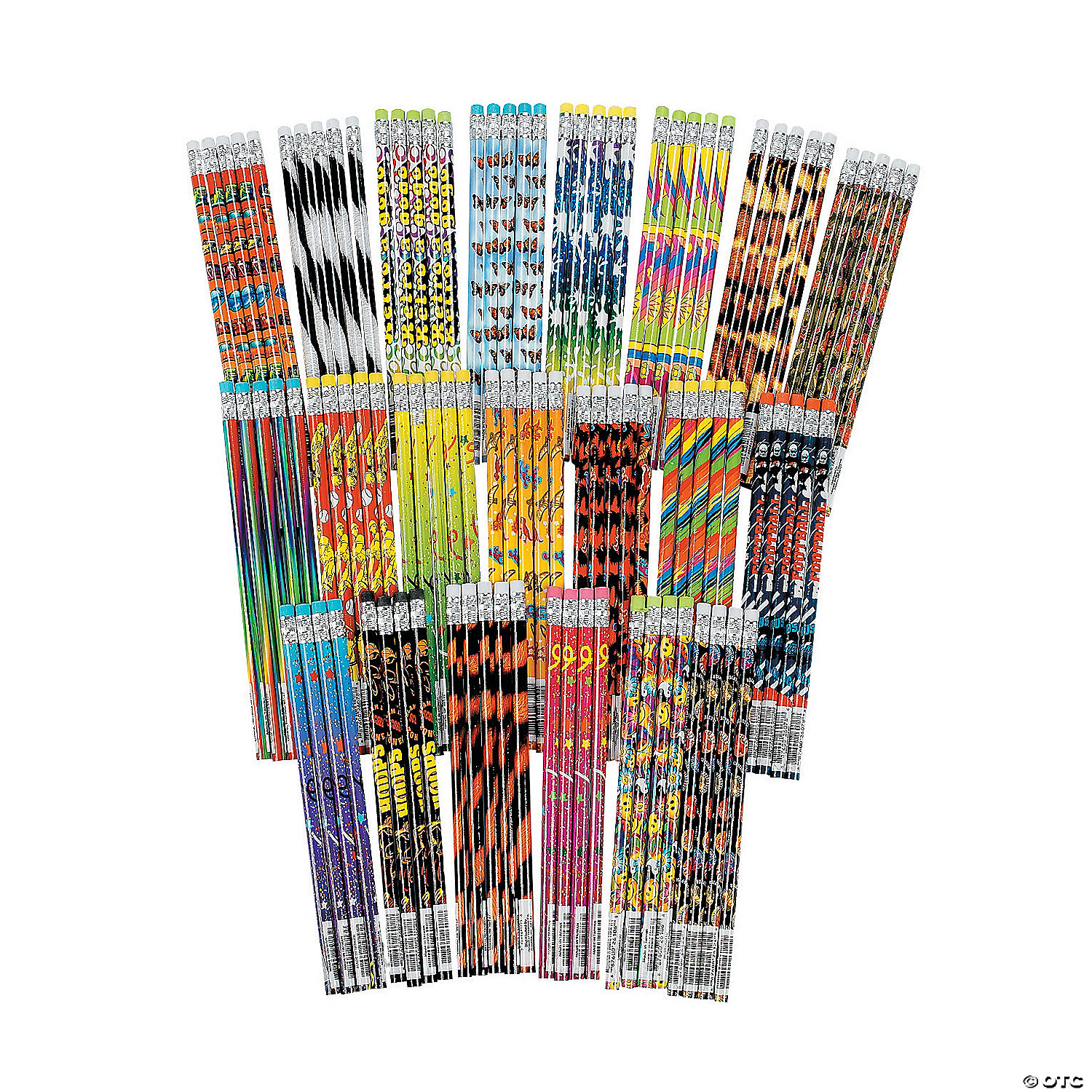 48 Piece Deluxe Assorted Pencils and Erasers 
