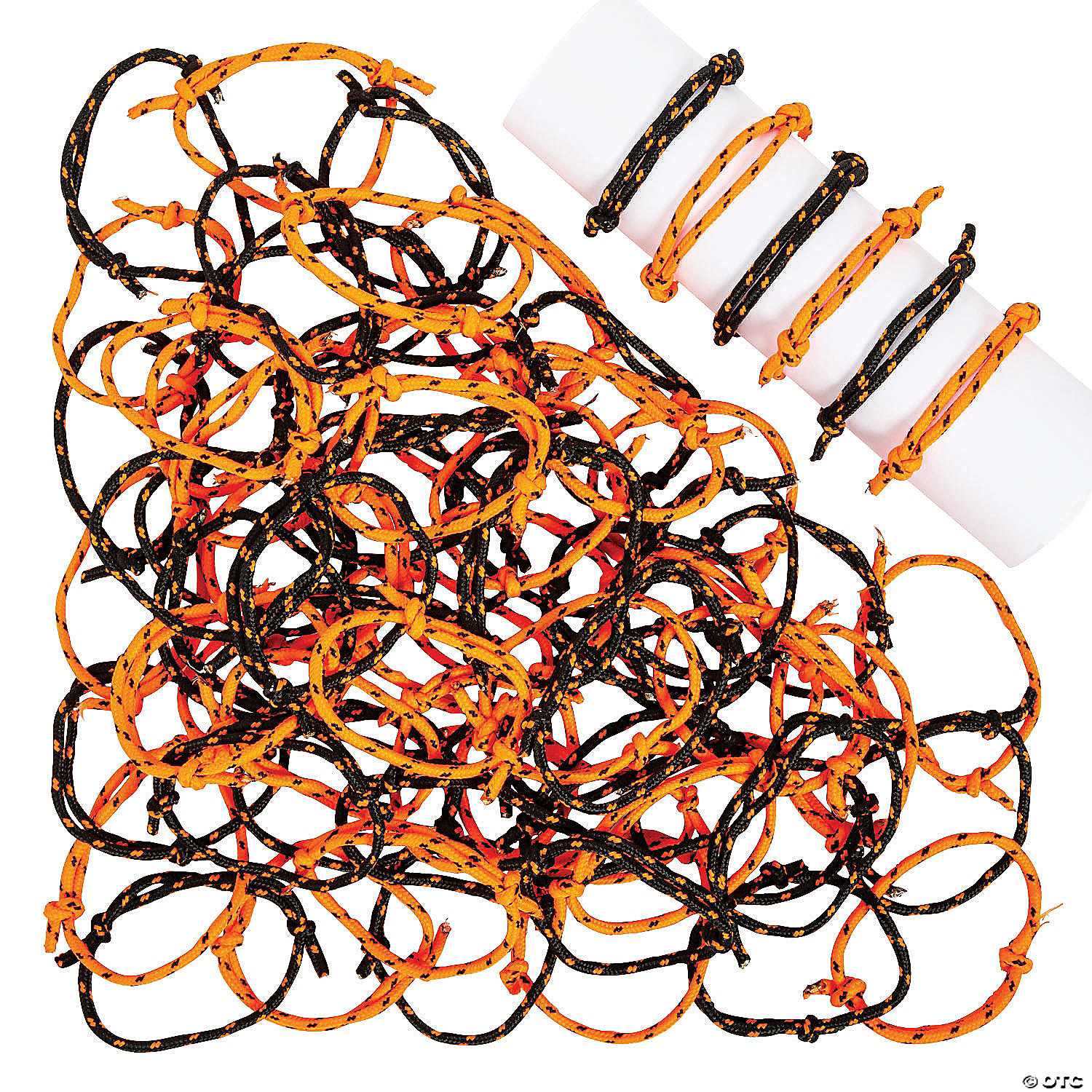 GumballStuff Adjustable Friendship Bracelets - Neon Rope, 144-Piece Party Pack