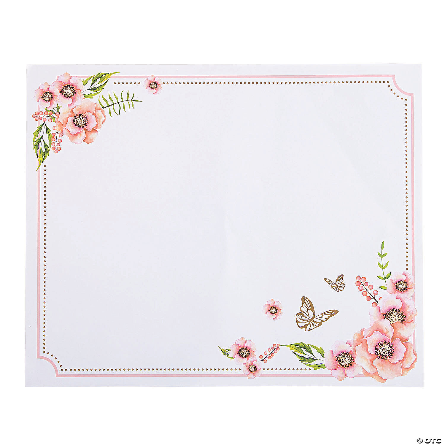 Set of 4 Placemats Coasters Table Place Settings Mats Butterfly Floral Flowers 