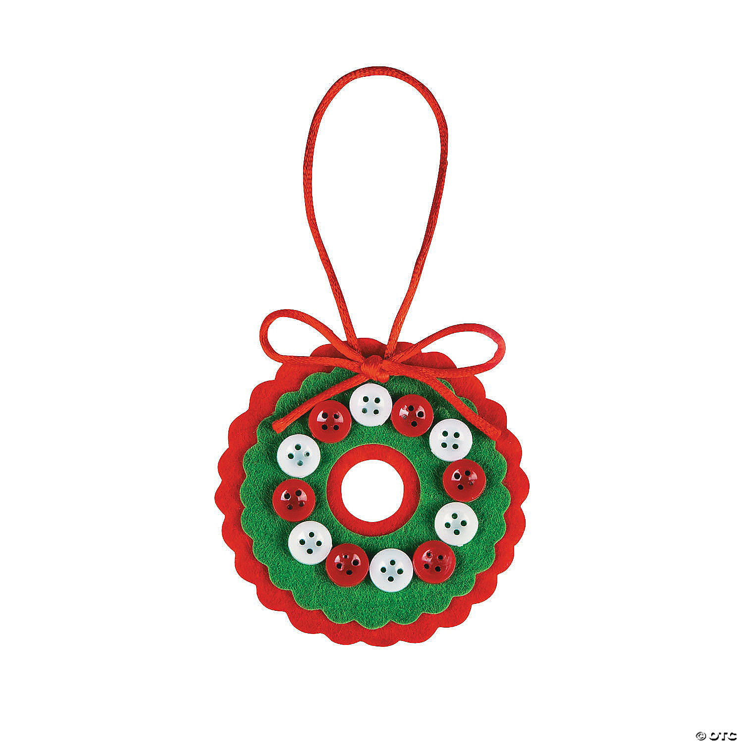 Download Button Wreath Christmas Craft Kit Oriental Trading 3D SVG Files Ideas | SVG, Paper Crafts, SVG File