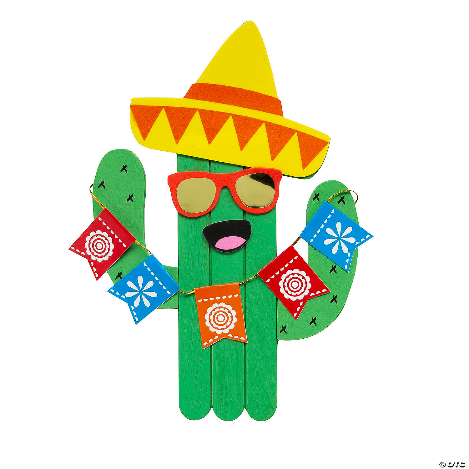 Cactus Character Craft Stick Magnet Craft Kits