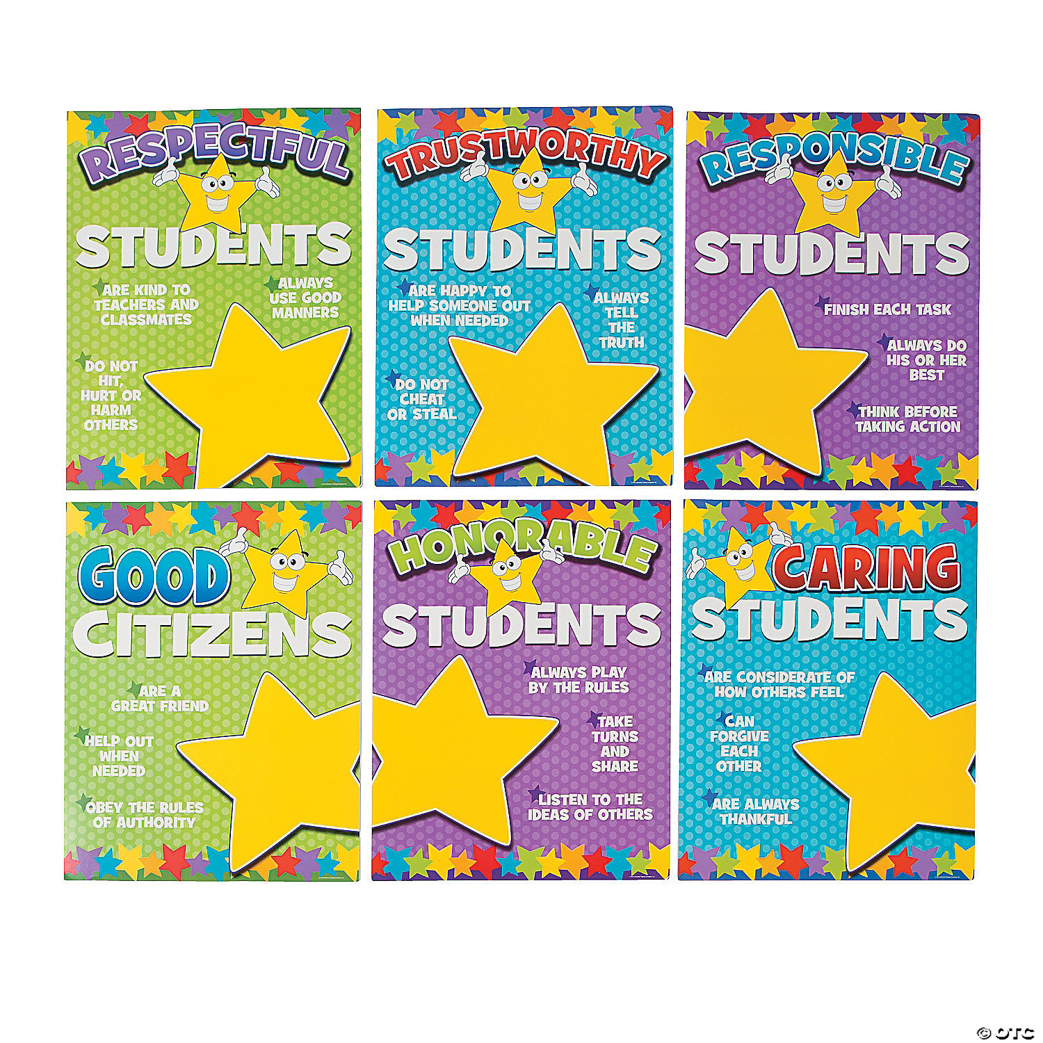 Cardboard Star Student Poster Set | Fun Express