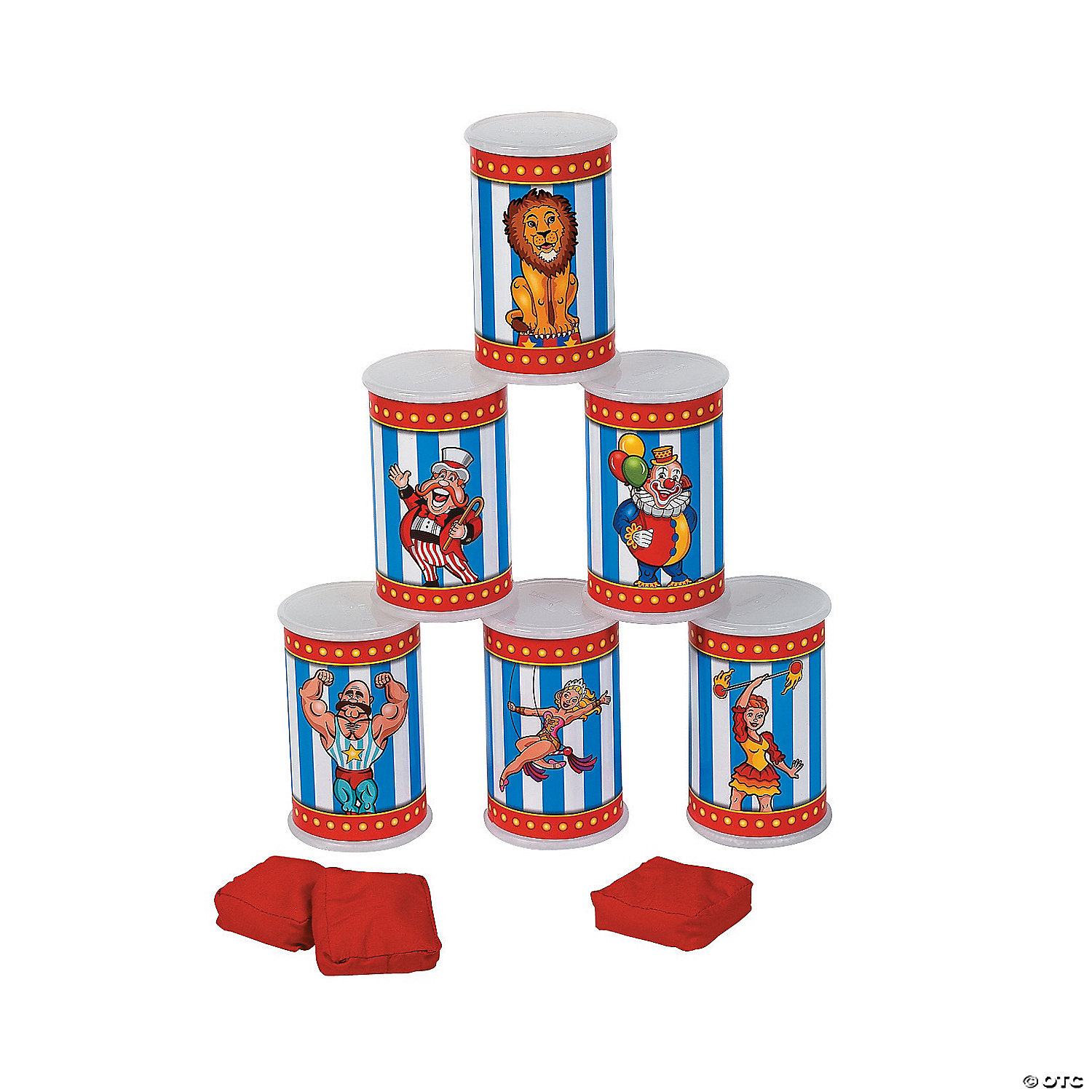 10 Pcs Carnival Bean Bag Can Toss Game Set Circus Party Game For Kids Birthday 