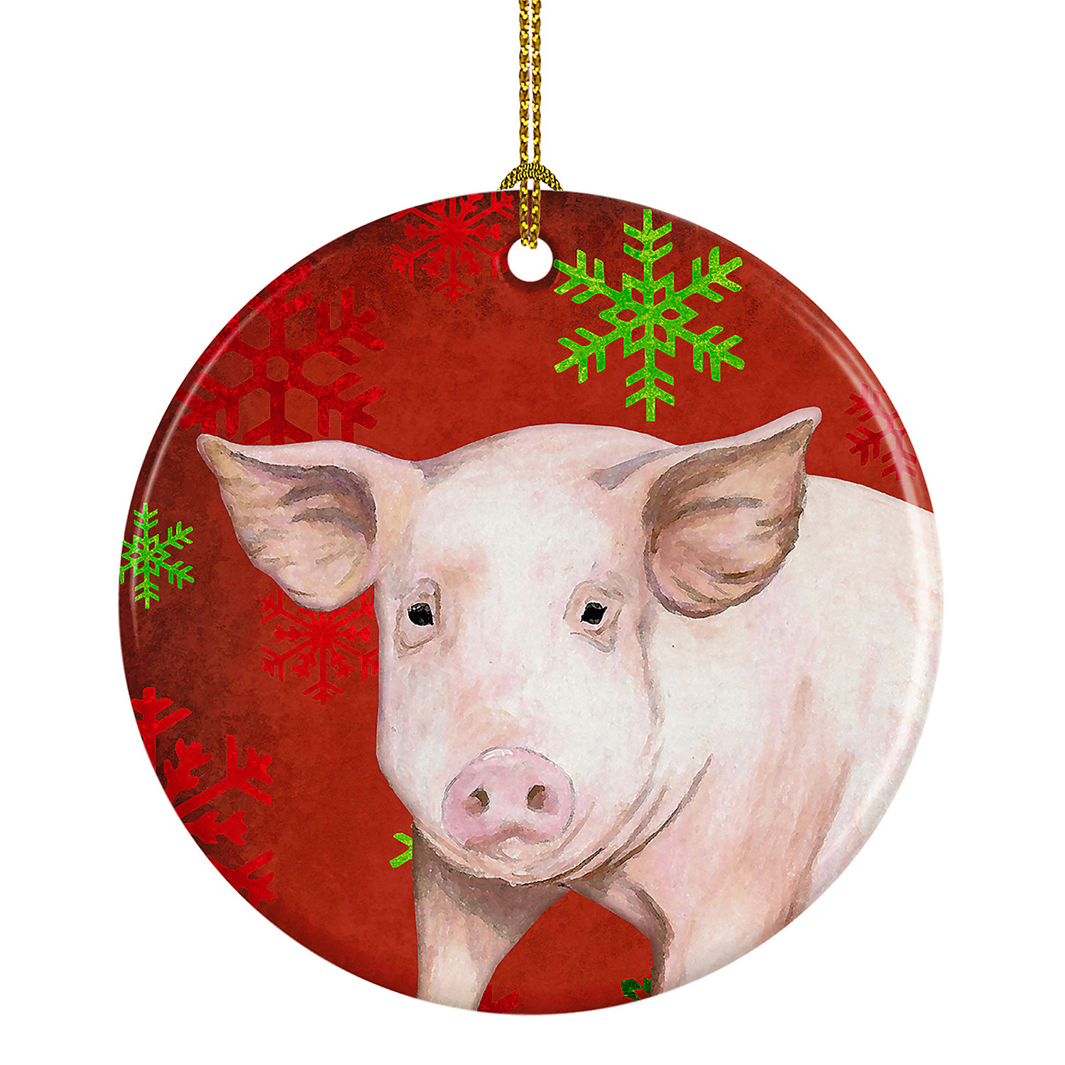 Christmas Pig OrnamentHog Christmas DecorationsFarm Animal Christmas 