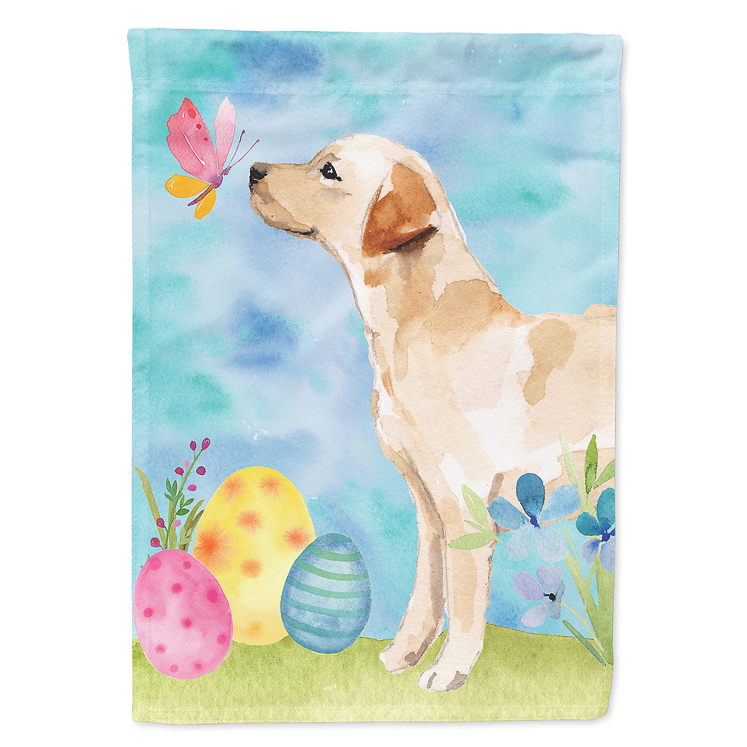 Multicolor Caroline's Treasures SS4870CHF Field Spaniel Easter Eggtravaganza Flag Canvas House Size Large