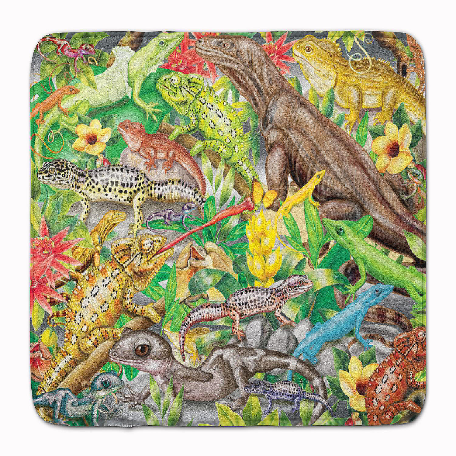 Carolines Treasures Ck5504rug Lizard Canary Love Machine Washable