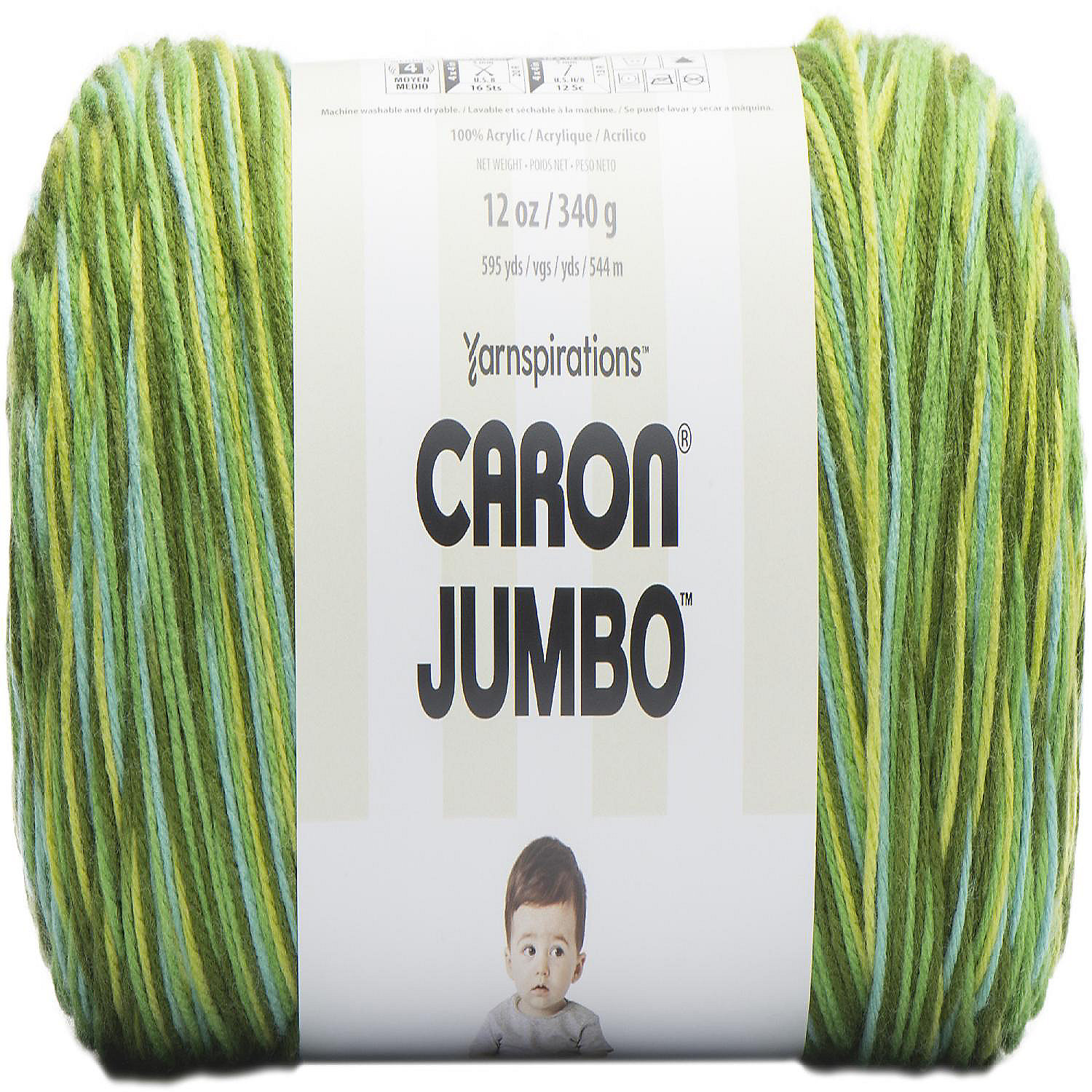 Caron jumbo print yarn foliage oriental trading