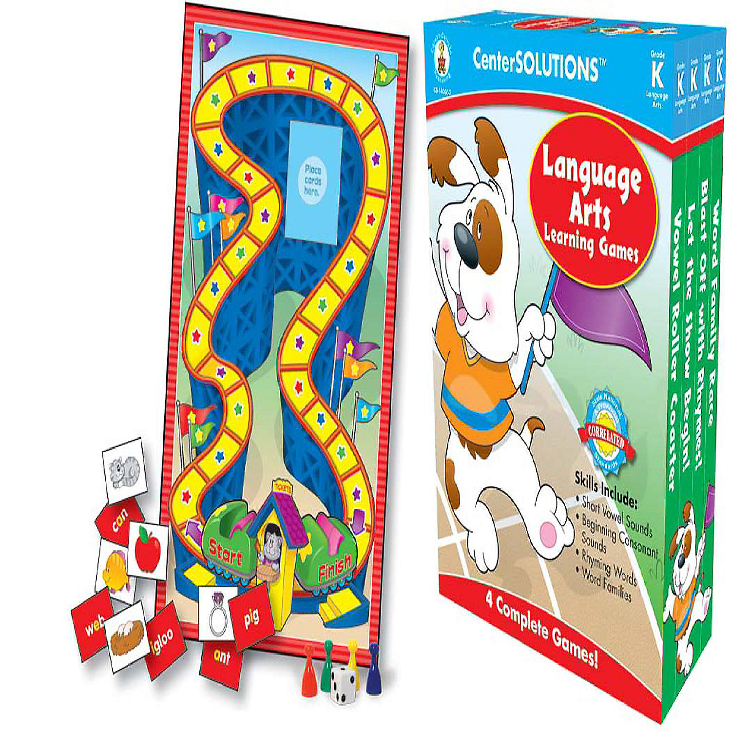 Carson Dellosa Language Arts Learning Games, Grade K