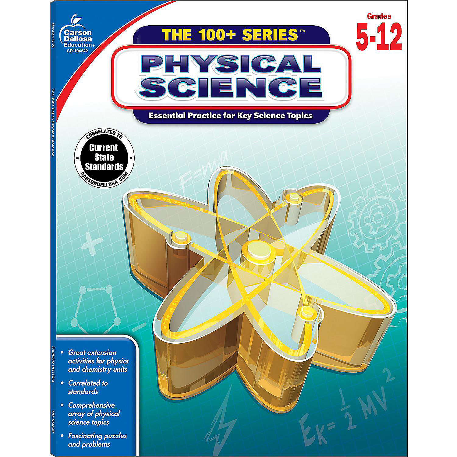 Carson Dellosa Physical Science Workbook 5th12th Grade, 128pgs