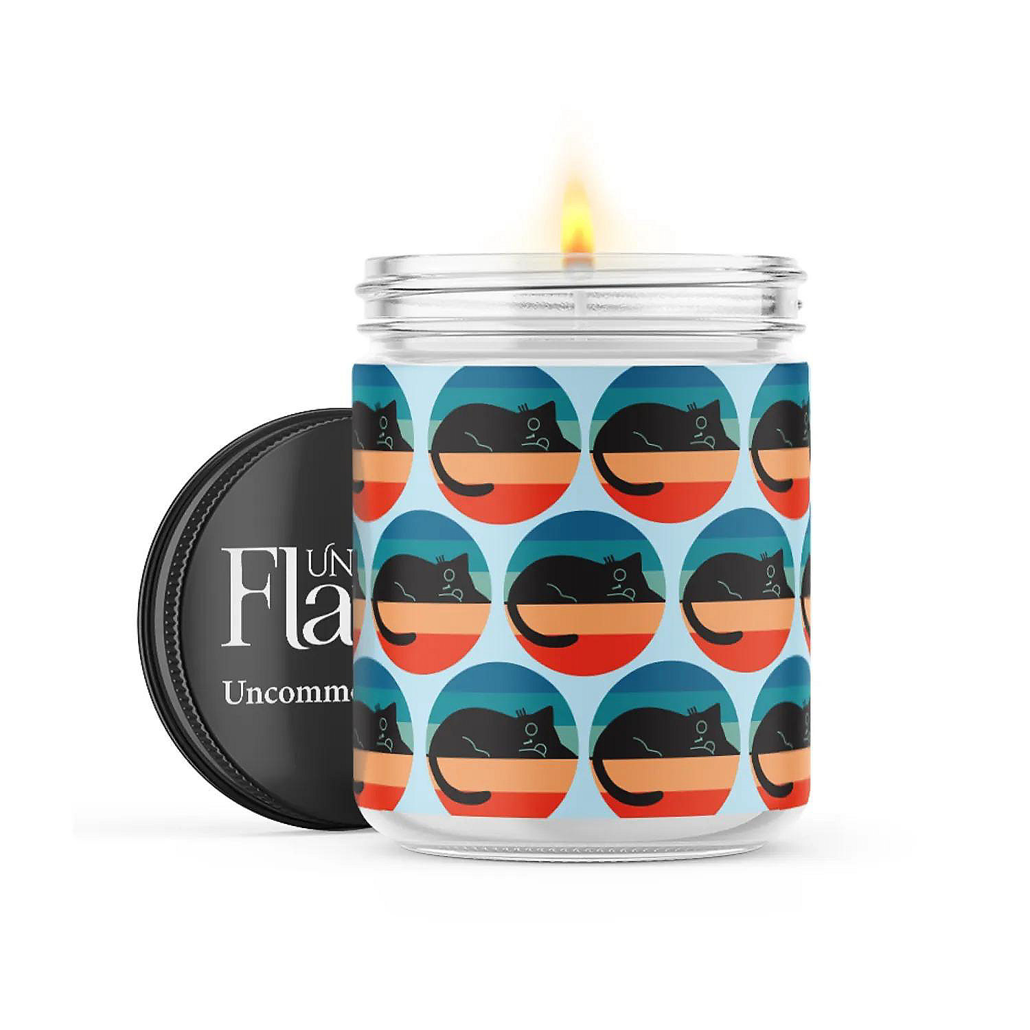 Cat Nap 22oz Candle Jar Eucalyptus Flame Oriental Trading