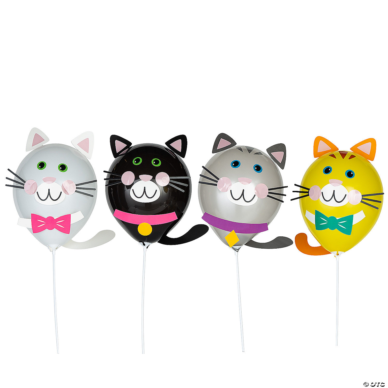 ik heb nodig Distributie Imitatie Cat Party Balloon Decorating Kit - Makes 8 | Oriental Trading