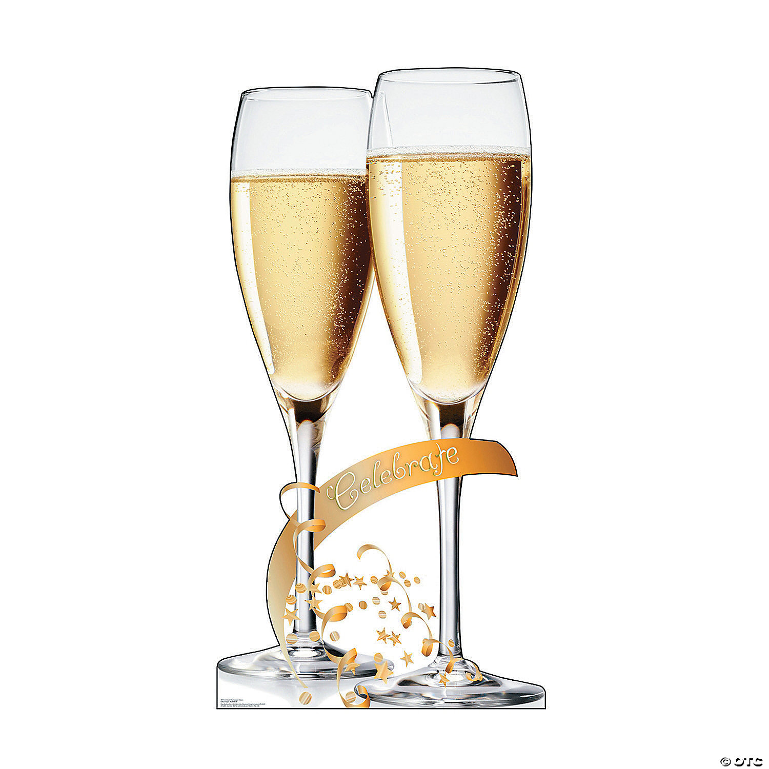 Kruik straffen Betuttelen Celebrate Champagne Glasses Cardboard Stand-Up | Oriental Trading