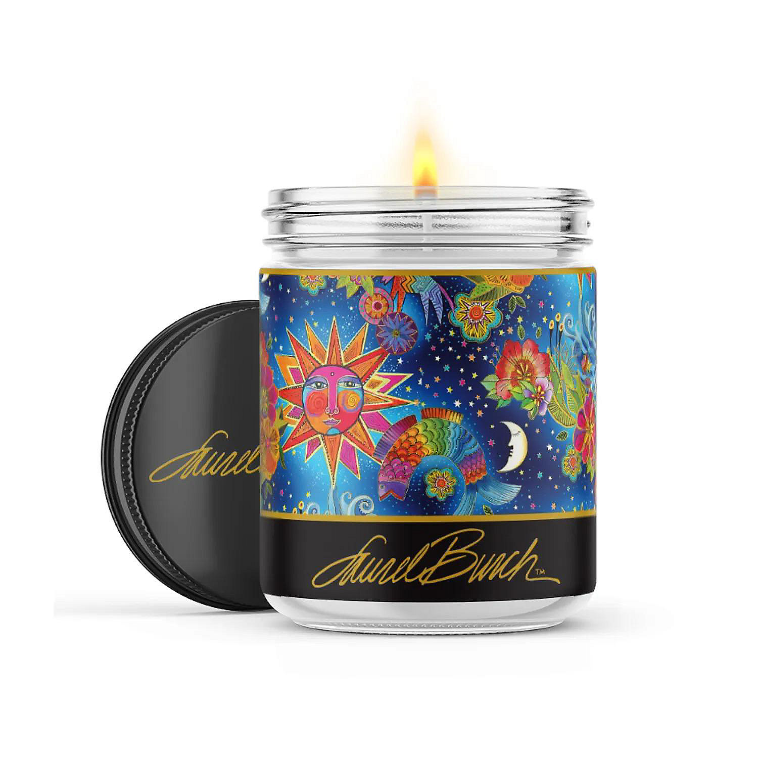 Celestial Magic 22oz Candle Jar Black Ice Laurel Burch