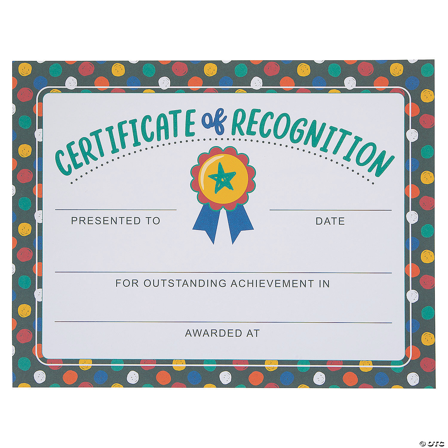 Certificates of Recognition | Oriental Trading