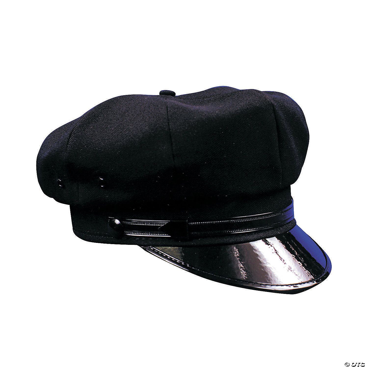 black chauffeur hat