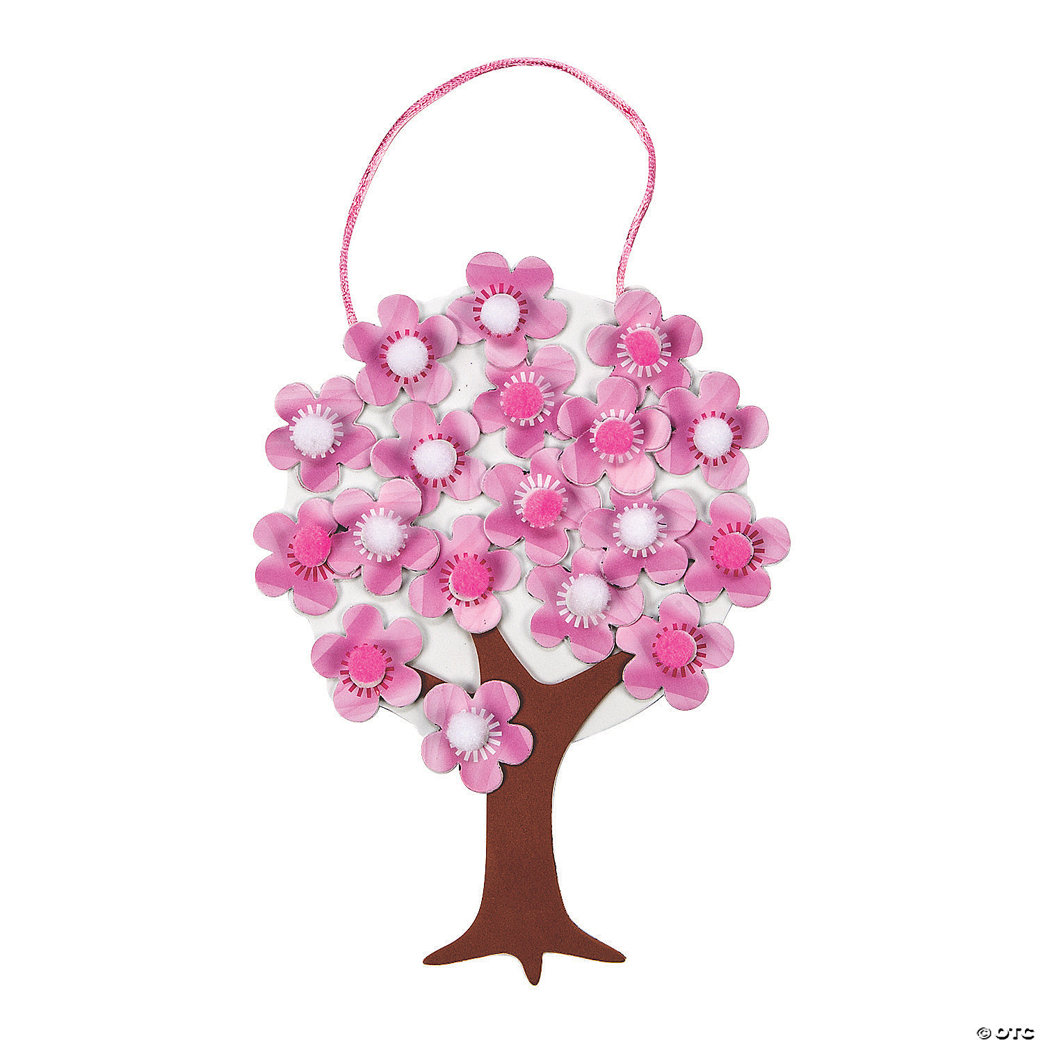 Cherry Blossom Tree Pom Pom Craft Kit Makes 12 Oriental Trading