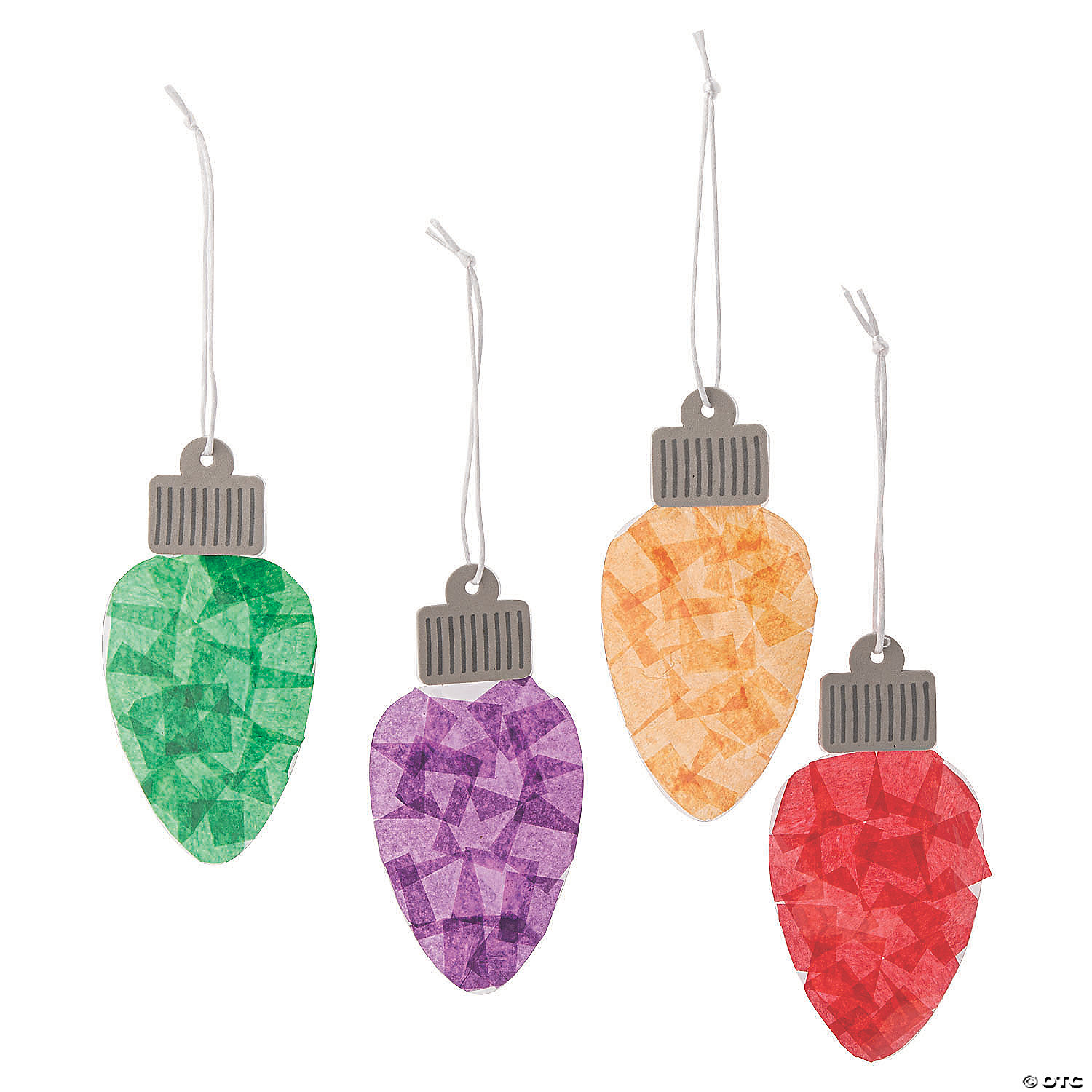 Download Christmas Lights Tissue Paper Craft Kit Oriental Trading PSD Mockup Templates