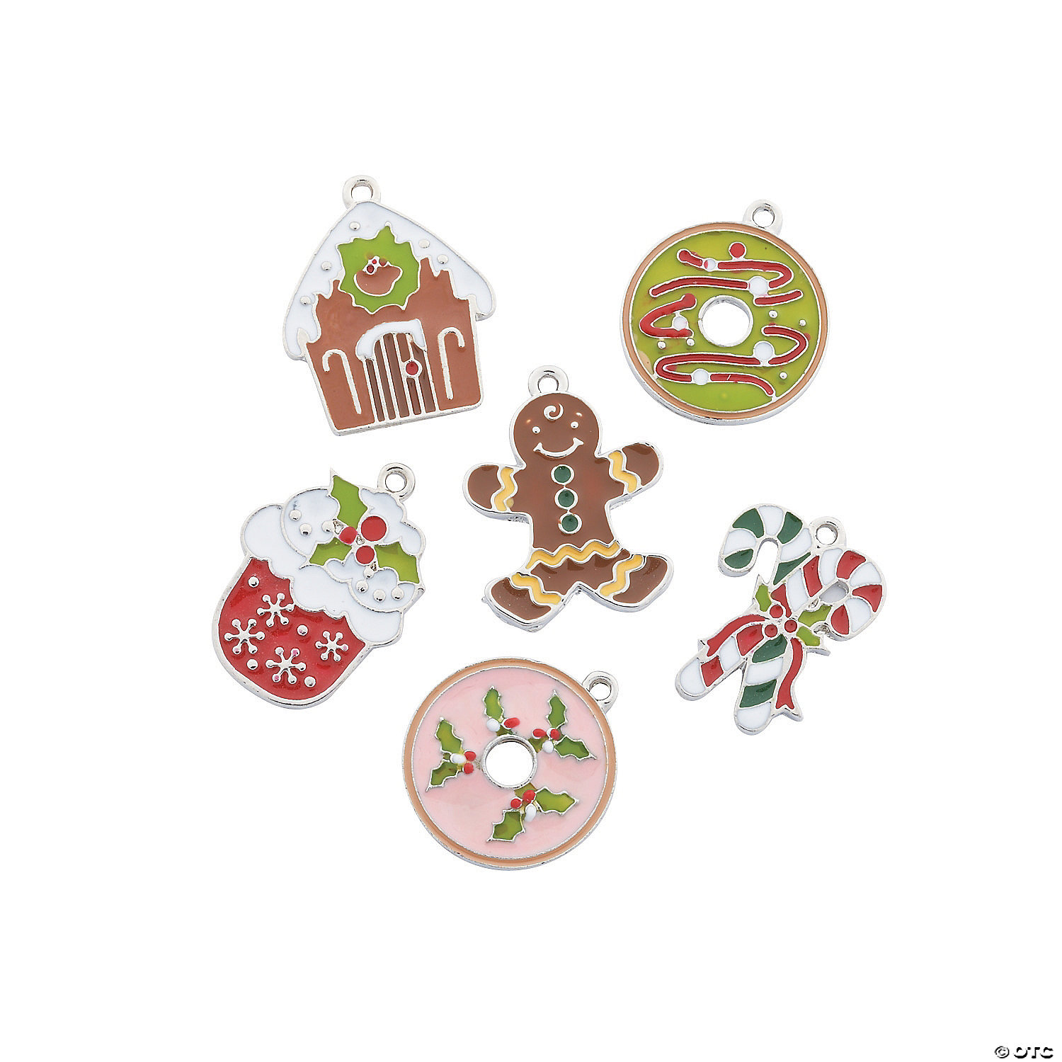 Download Christmas Sweet Treat Enamel Charms PSD Mockup Templates