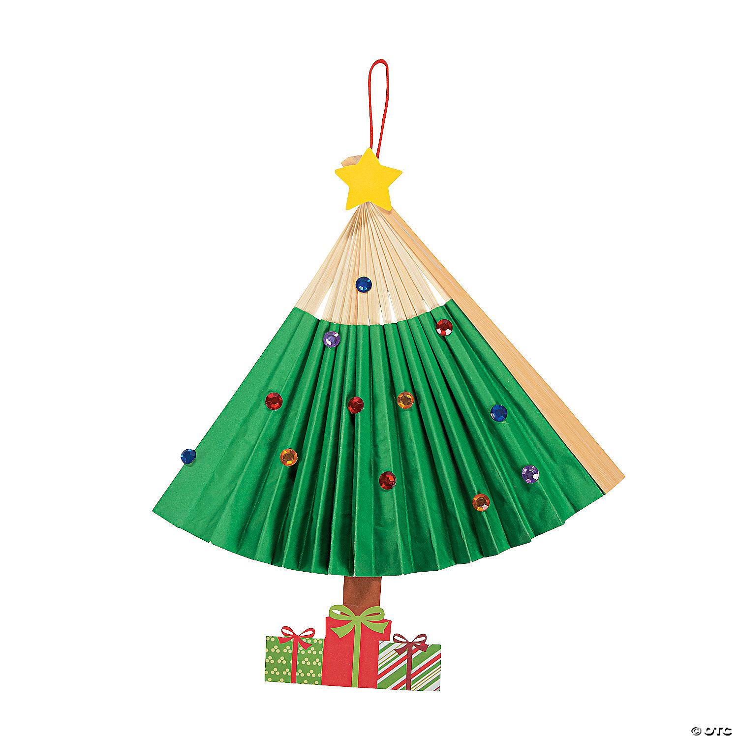 Download Christmas Tree Fold Up Fan Craft Kit Discontinued PSD Mockup Templates