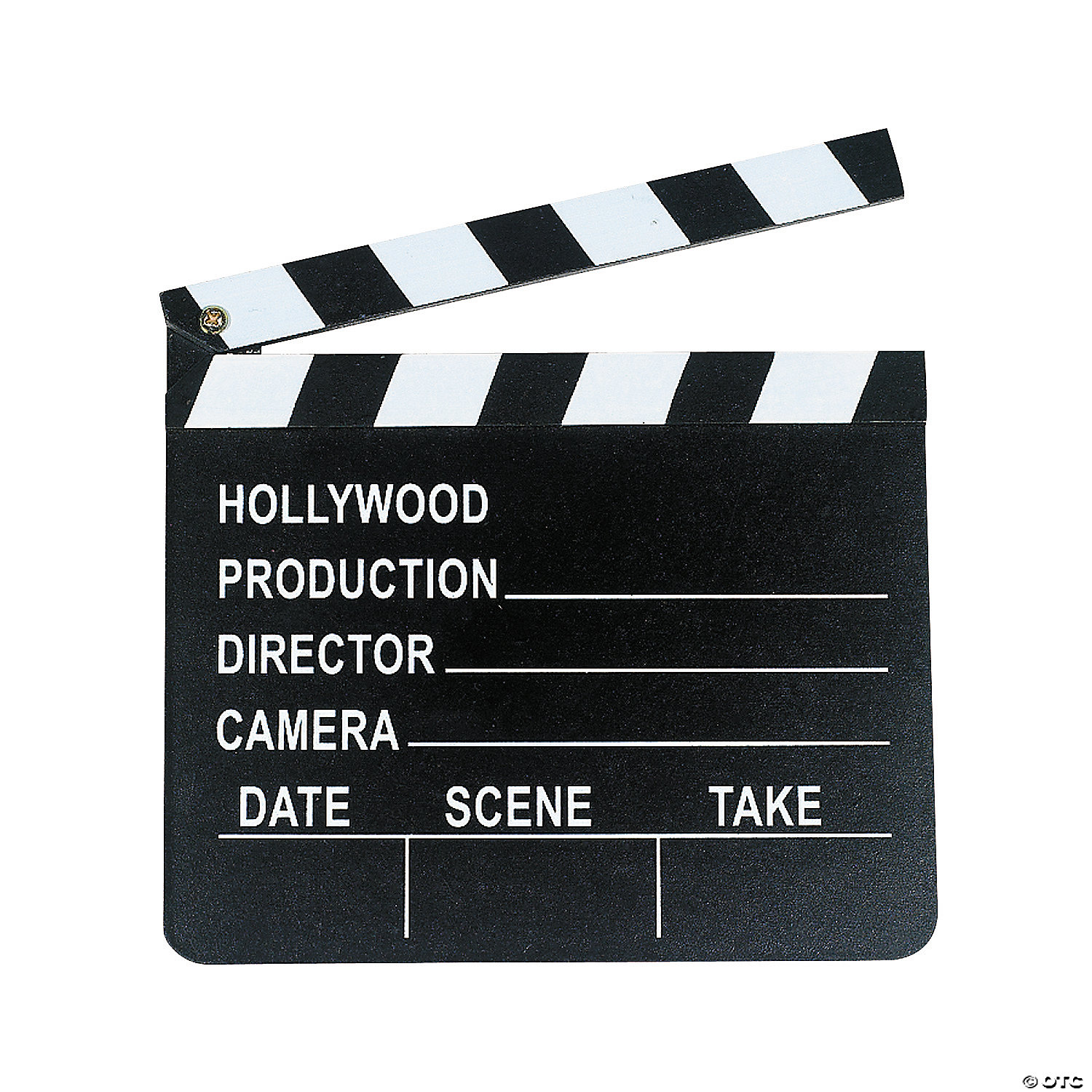 CALIFORNIA LOS ANGELES HOLLYWOOD Production Clapboard Keychain BLACK & RED 