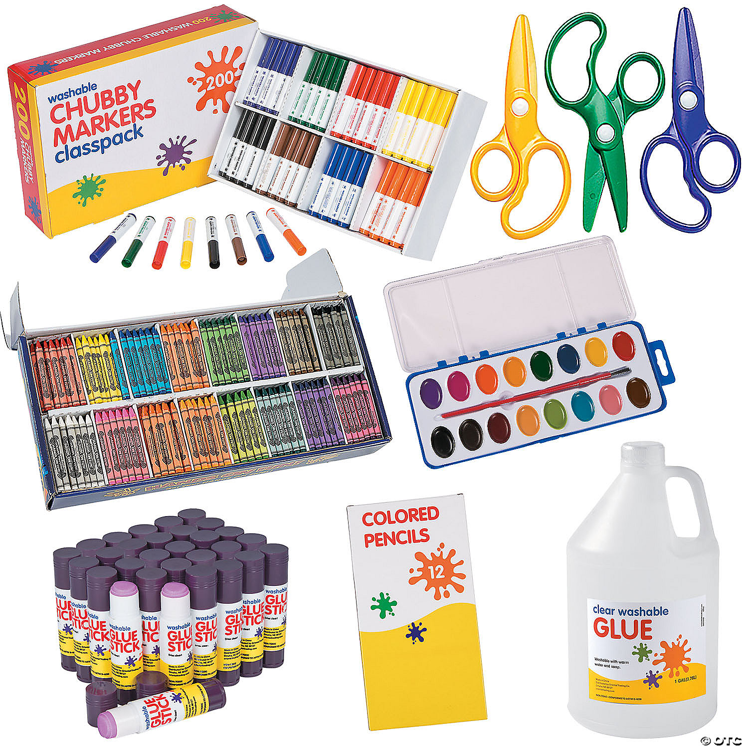 Classroom Art Supplies Kit - 1023 Pc. | Oriental Trading