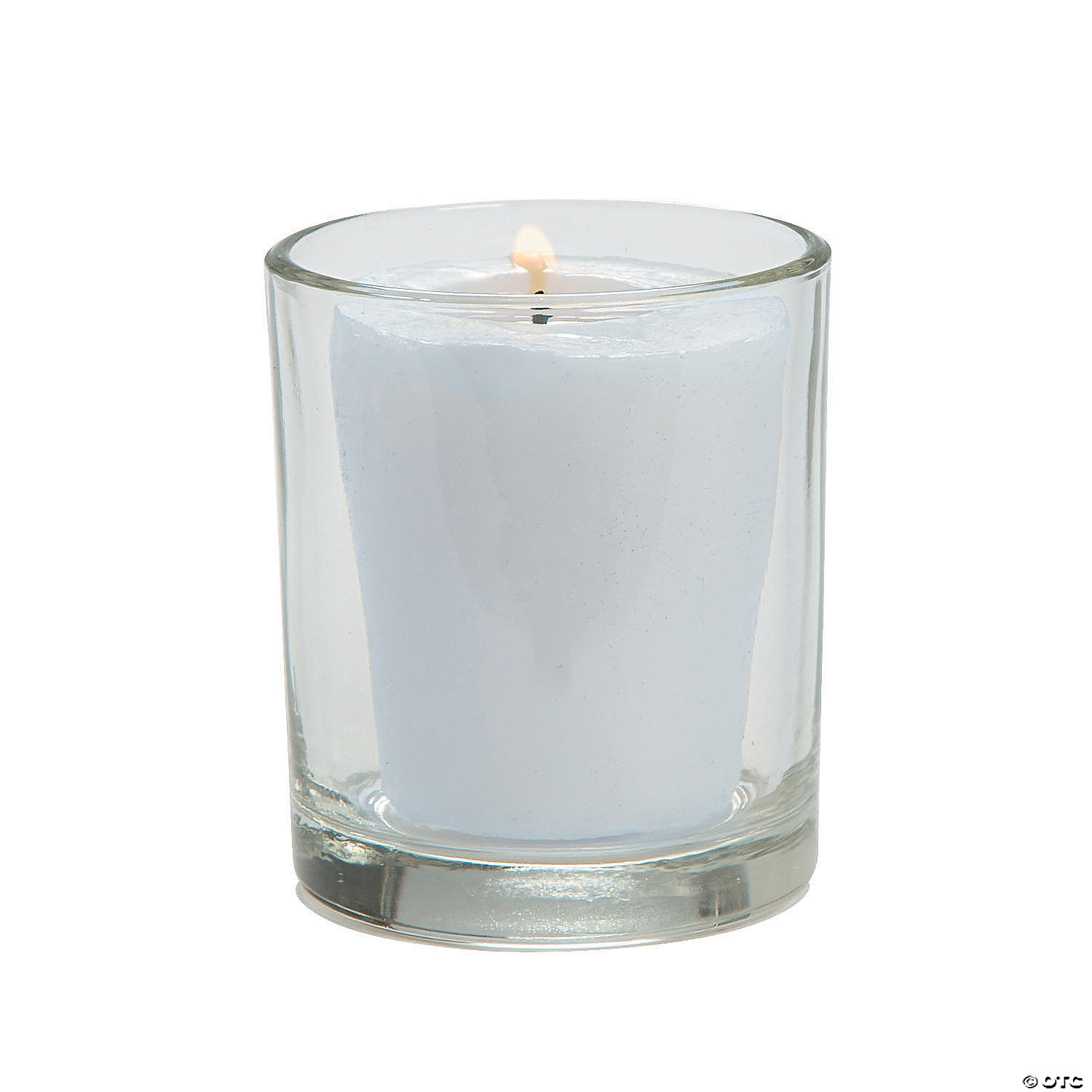 Yummi Set of 72 10hr Votive Candles & Glass Votive Holders Clear