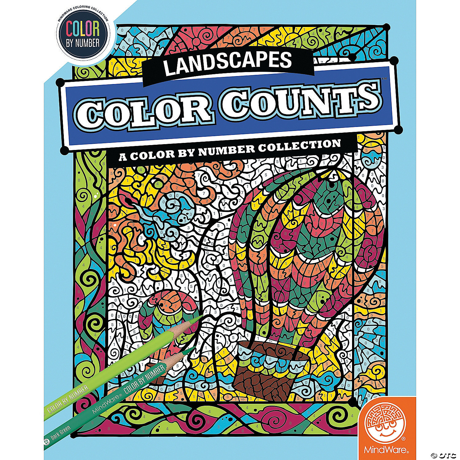 Number Color Counts Landscapes, Color By Number Landscapes