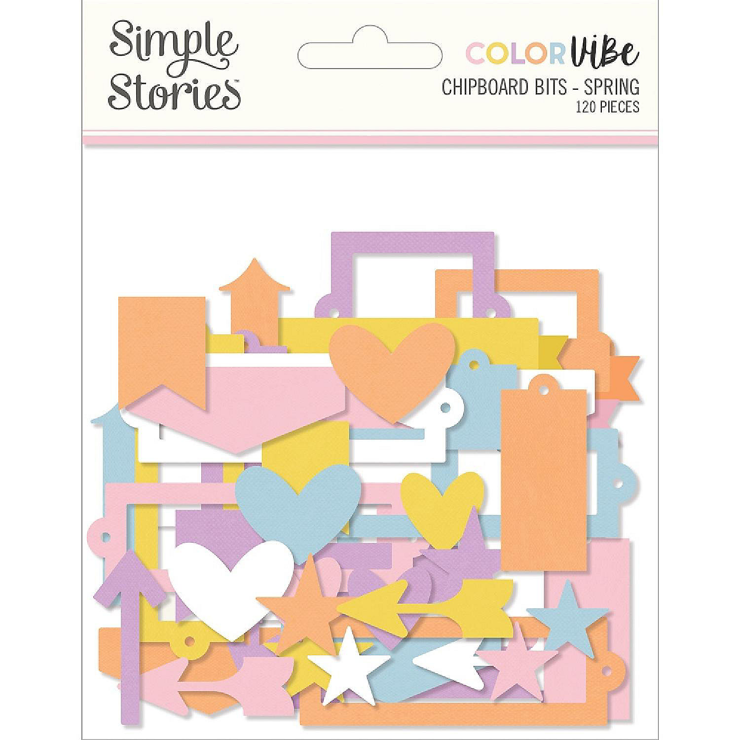Color Vibe Chipboard Bits & Pieces 120/PkgSpring