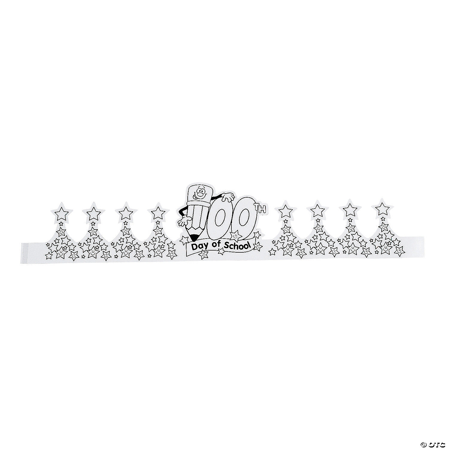 Color Your Own 100th Day of School Crowns - 12 Pc. | Oriental Trading