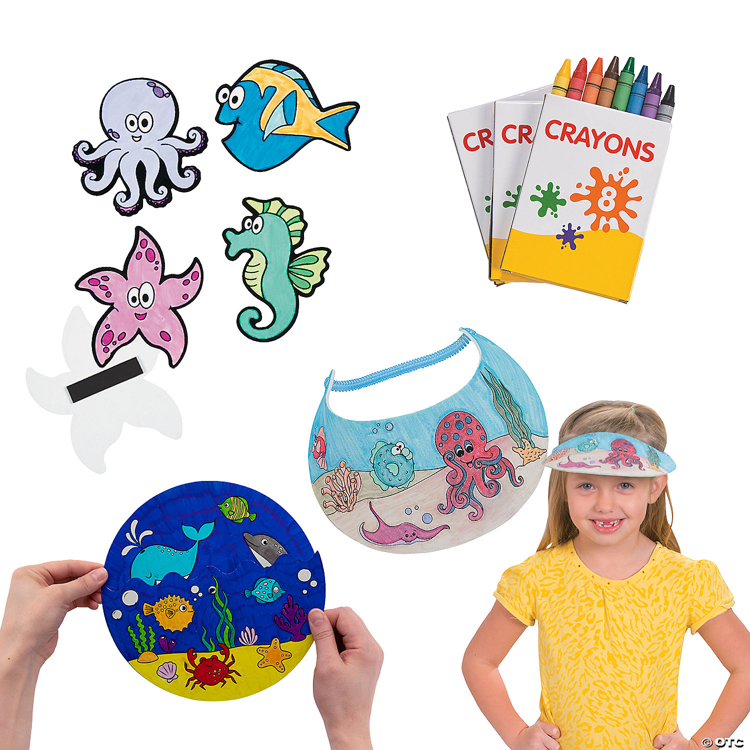 Color Your Own Fish Craft Kit - - Makes 36