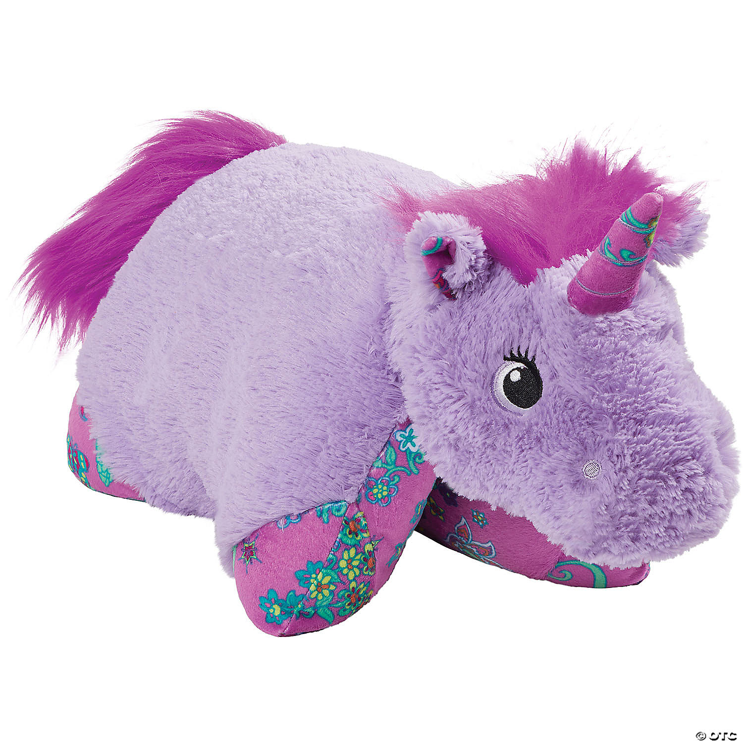 Colorful Lavender Unicorn Pillow Pet | Oriental Trading