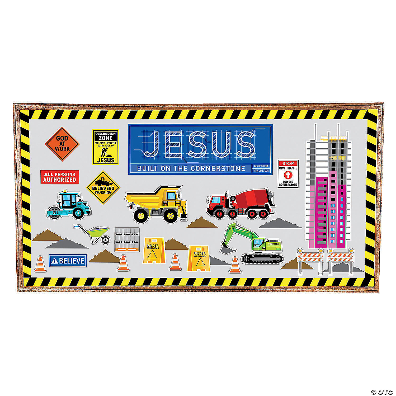 Construction Vbs Bulletin Board Set 49 Pc Oriental Trading
