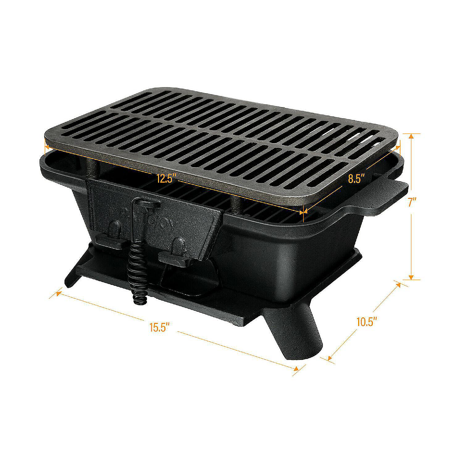 Sobriquette Artefact servet Costway Heavy Duty Cast Iron Charcoal Grill Tabletop BBQ Grill Stove for  Camping Picnic | Oriental Trading