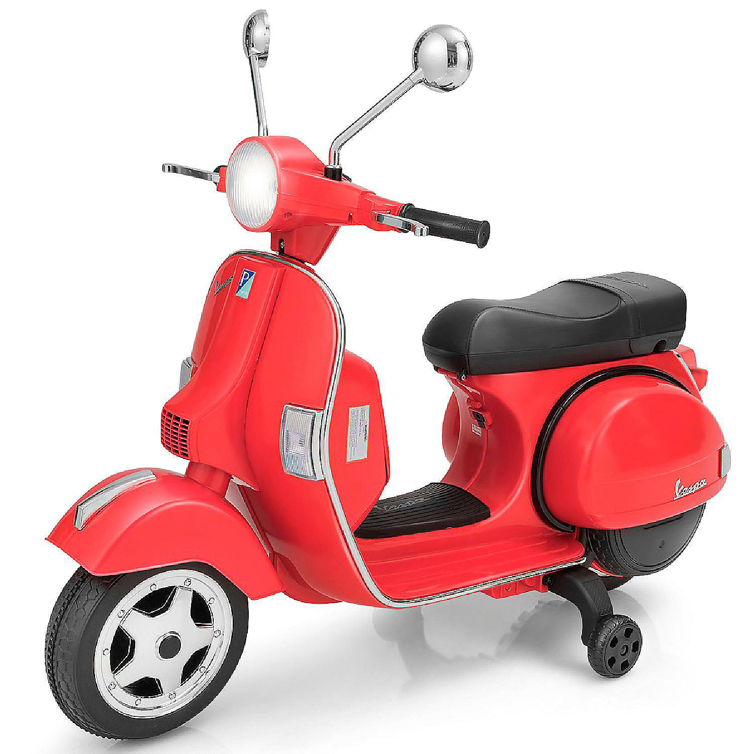 Costway Kids Vespa Scooter 6V Ride On Motorcycle Wheels Red | Oriental Trading
