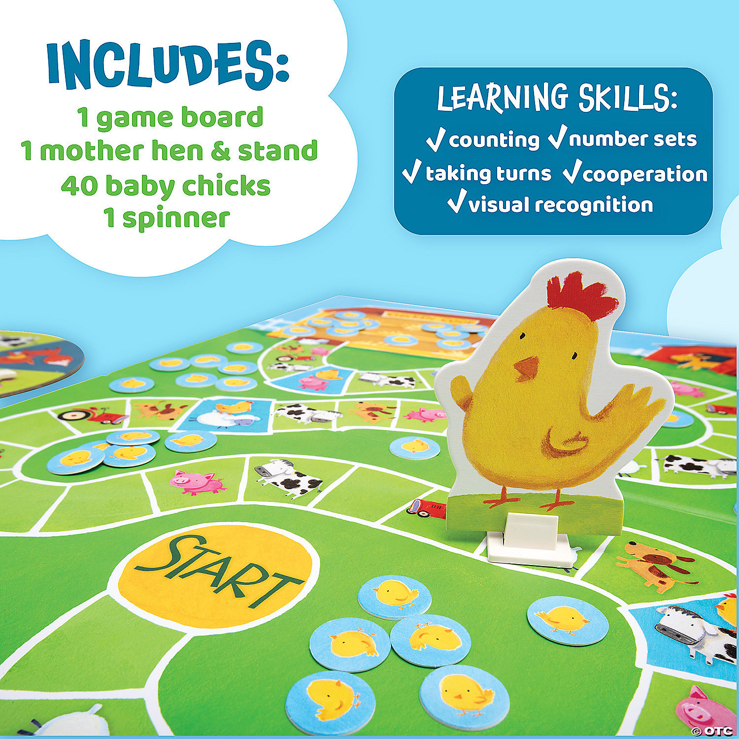 Peaceable Kingdom Count Your Chickens Award Winning Cooperative Counting Game... 