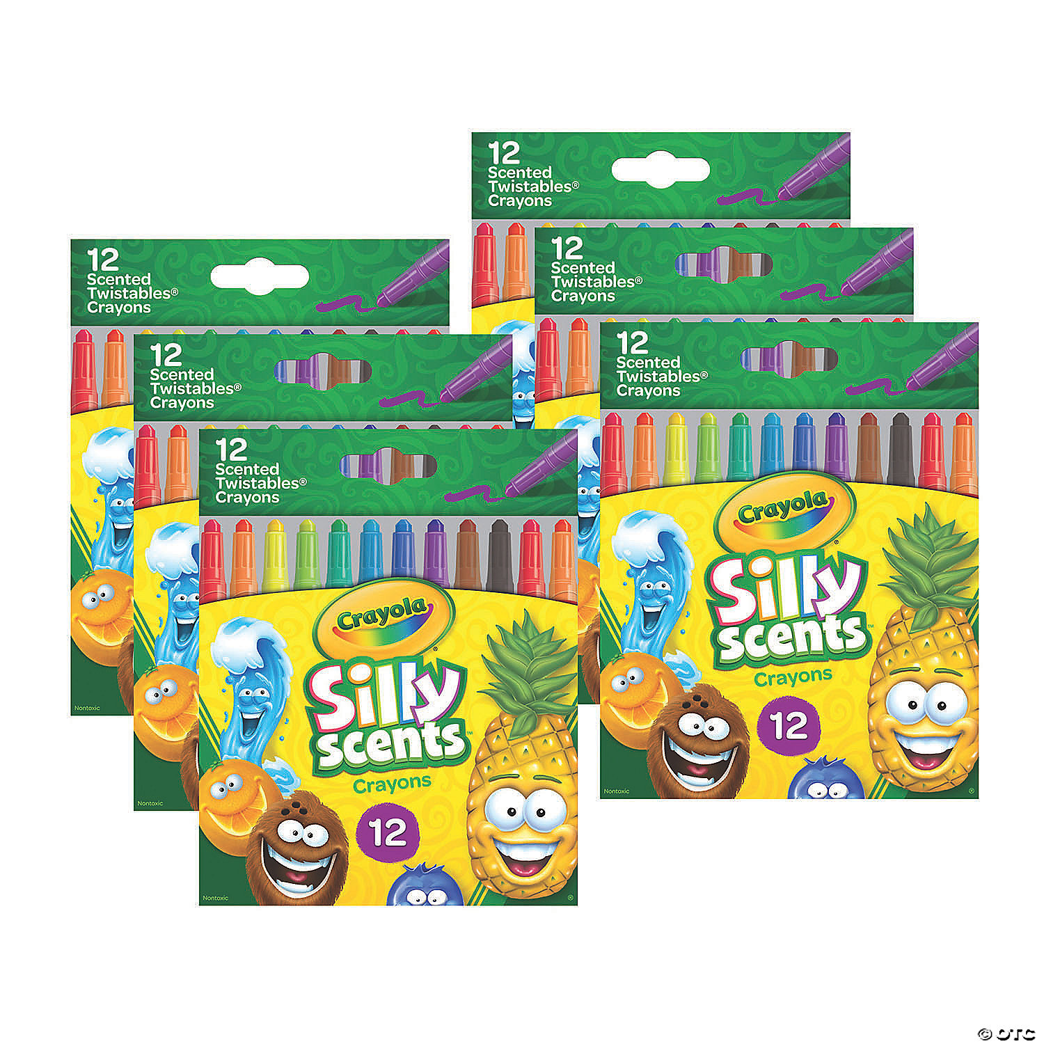 Crayola Silly Scents Mini Twistables Scented Crayons, 12 Per Pack
