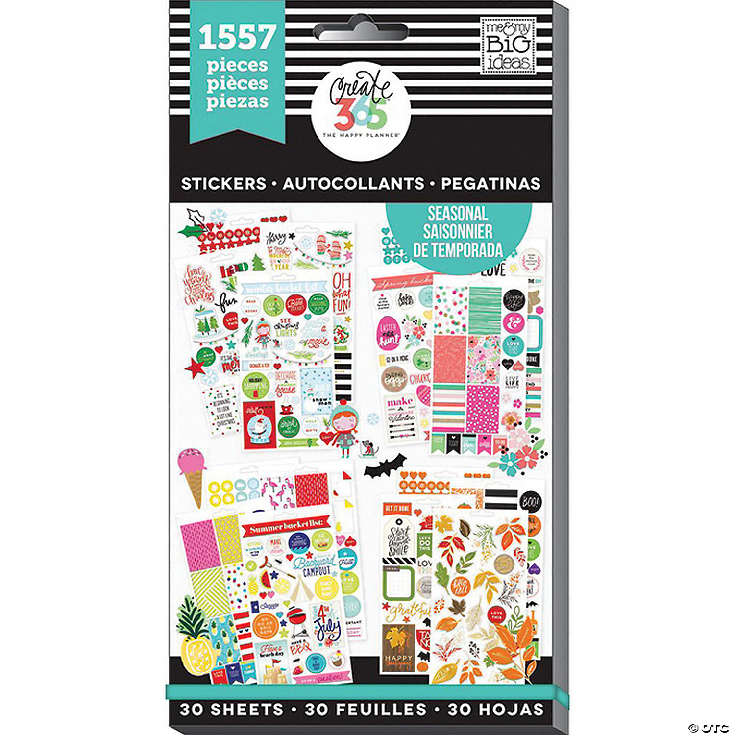 Create 365 The Happy Planner Mini Stickers-1281 pk Stickers-Travel NEW 