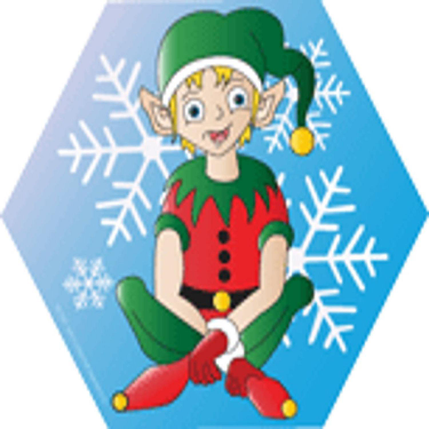 Creative Shapes Etc. Mini Notepad Elf Sitting Oriental Trading