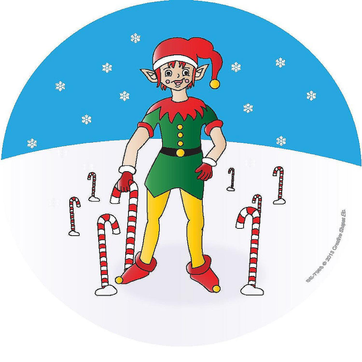 Creative Shapes Etc. Mini Notepad Elf Standing Oriental Trading