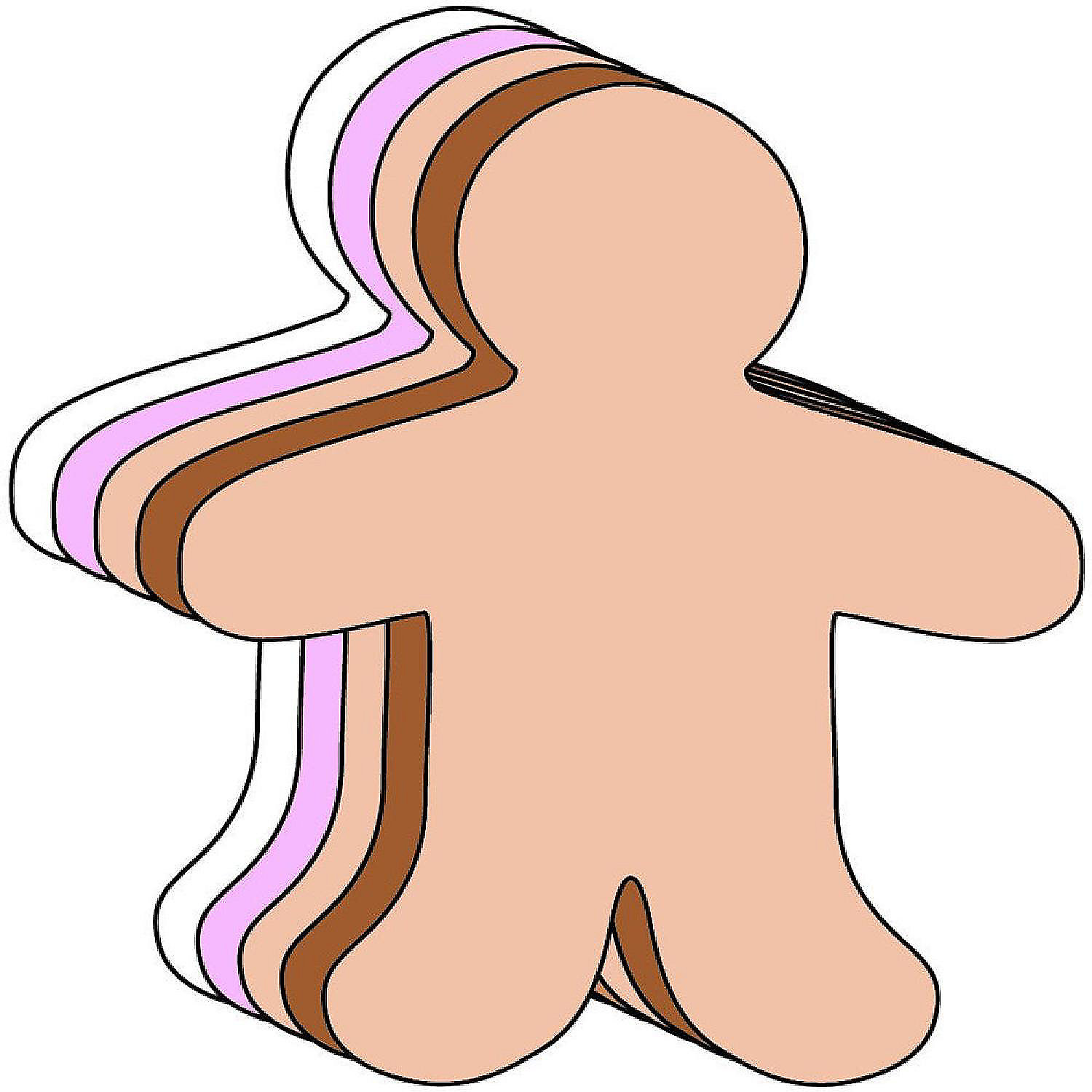 Creative Shapes Etc. - Person Foam Multicultural Creative Cut-outs- 5.5 ...