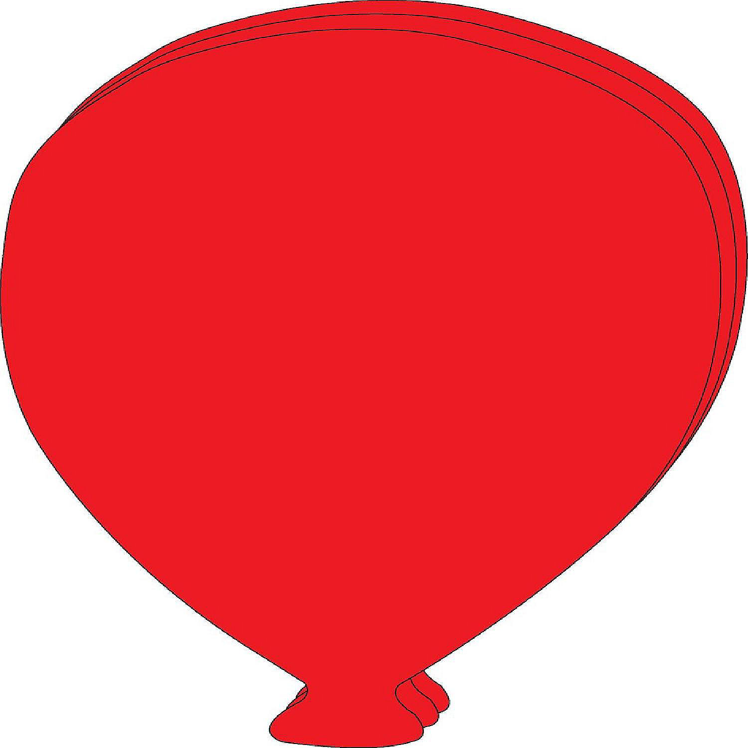 Creative Shapes Etc. - Super Cut-outs - Single Color Balloon | Oriental ...